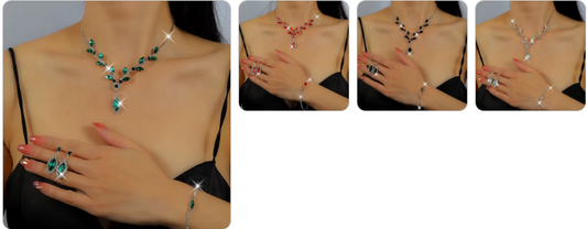 Fashion Necklace, Bracelet and Earrings SET - 4 Complete Sets for £29/-