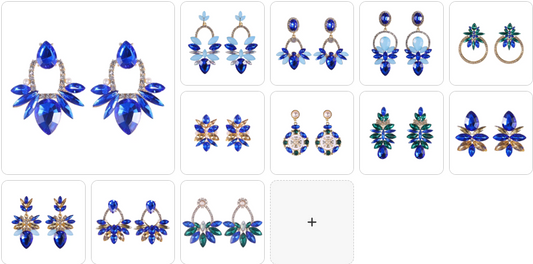 Fashion Earrings — 12 Pairs for £49