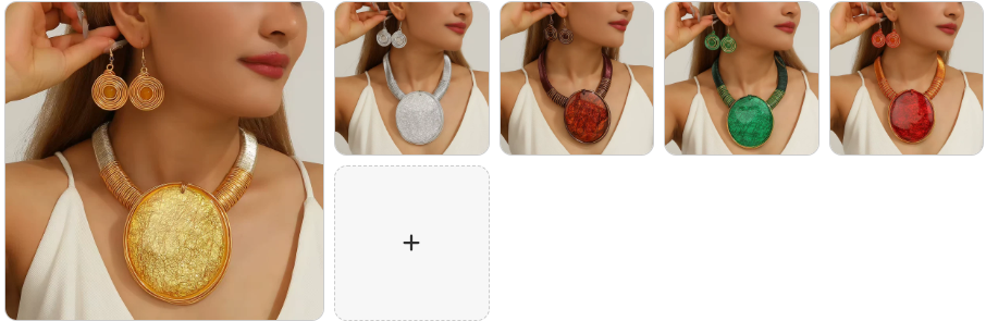 18k Gold Plated Chunky Statement Necklace and Jewellery SET - 5 Complete Sets for 69