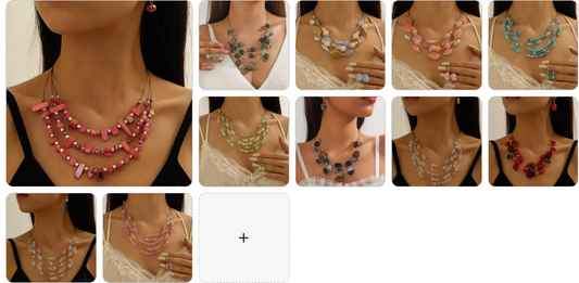 Bollywood Pink and Silver Two-Tone Jewellery SET - 11 Complete Sets for £49
