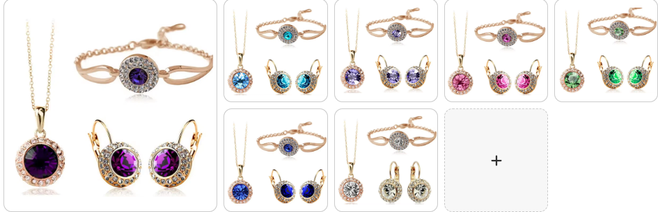 Vintage Gemstone Statement Jewellery SET - 7 Complete Sets for £49