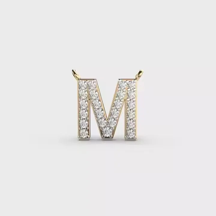 BiG-BOSS Marvelous M Shape Moissanite Pendant Silver Plated Brilliant Cut Hip Hop Styles Luxury Jewelry Charms Classic Unisex Party Wears