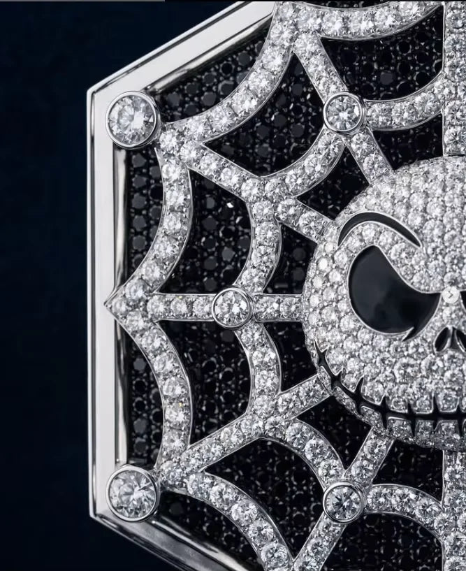 BiG-BOSS Iced Horror Doll Pendant Necklace Bezel Setting Moissanite Stones 925 Sterling Silver for Men Hip Hop Statement Luxury Fashion