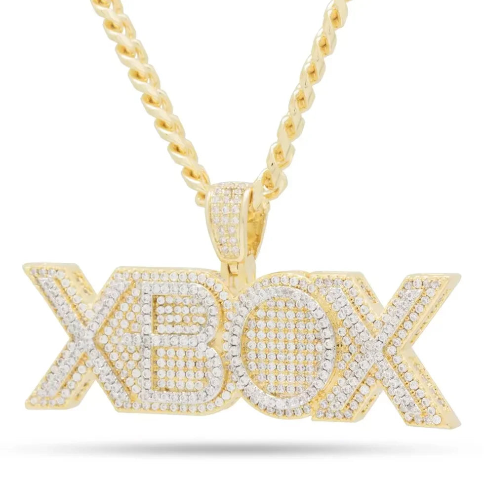 BiG-BOSS Luxury Iced Out Silver Plated Moissanite Pendant Necklace for Men Hip Hop Fashion Jewellery Party