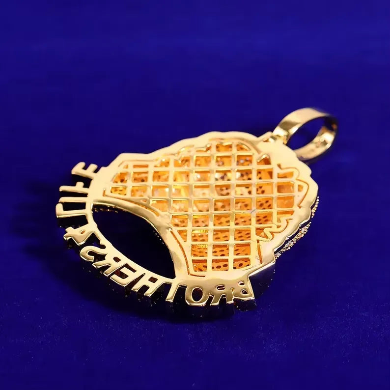 BiG-BOSS Iced Out Brothers 4 Life Moissanite Silver Plated Hip Hop Friendship Pendant for Men Party Occasion