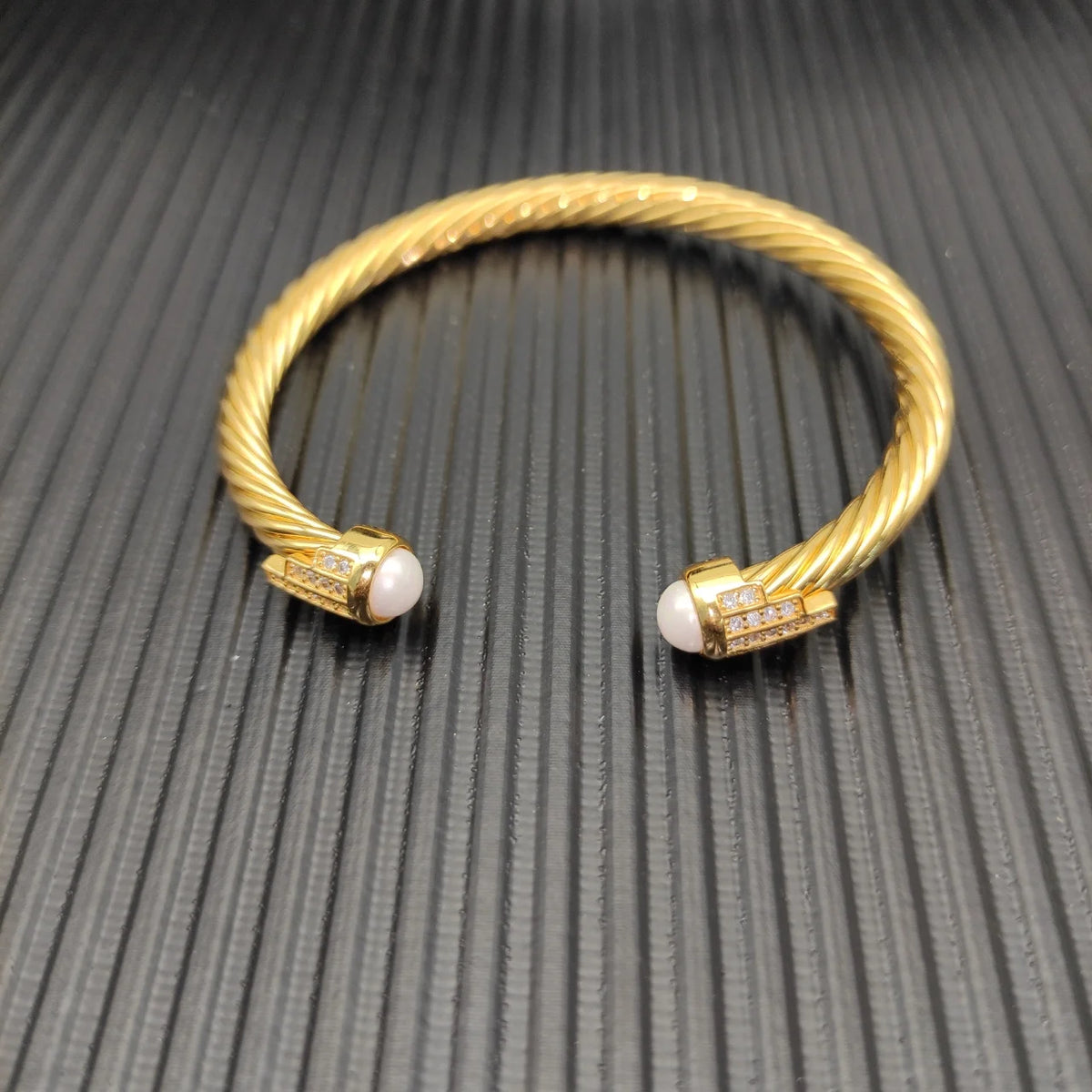 FASHIONISTA DY High-Quality Gold-Plated Diamond-Set Bangle, Unisex Silver-Plated Diamond-Set Bangle, Jewelry