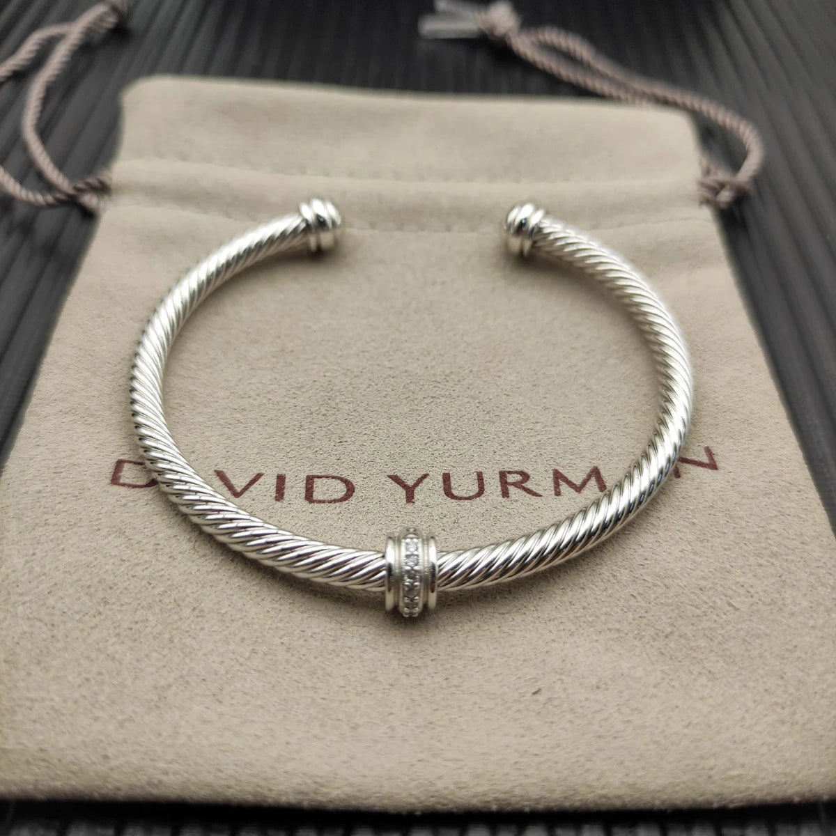 FASHIONISTA DY High-Quality Gold-Plated Diamond-Set Bangle, Unisex Silver-Plated Diamond-Set Bangle, Jewelry