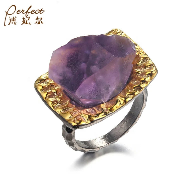 PERFECT Handmade Amethyst Gemstone 925 Sterling Silver Gemstone Ring